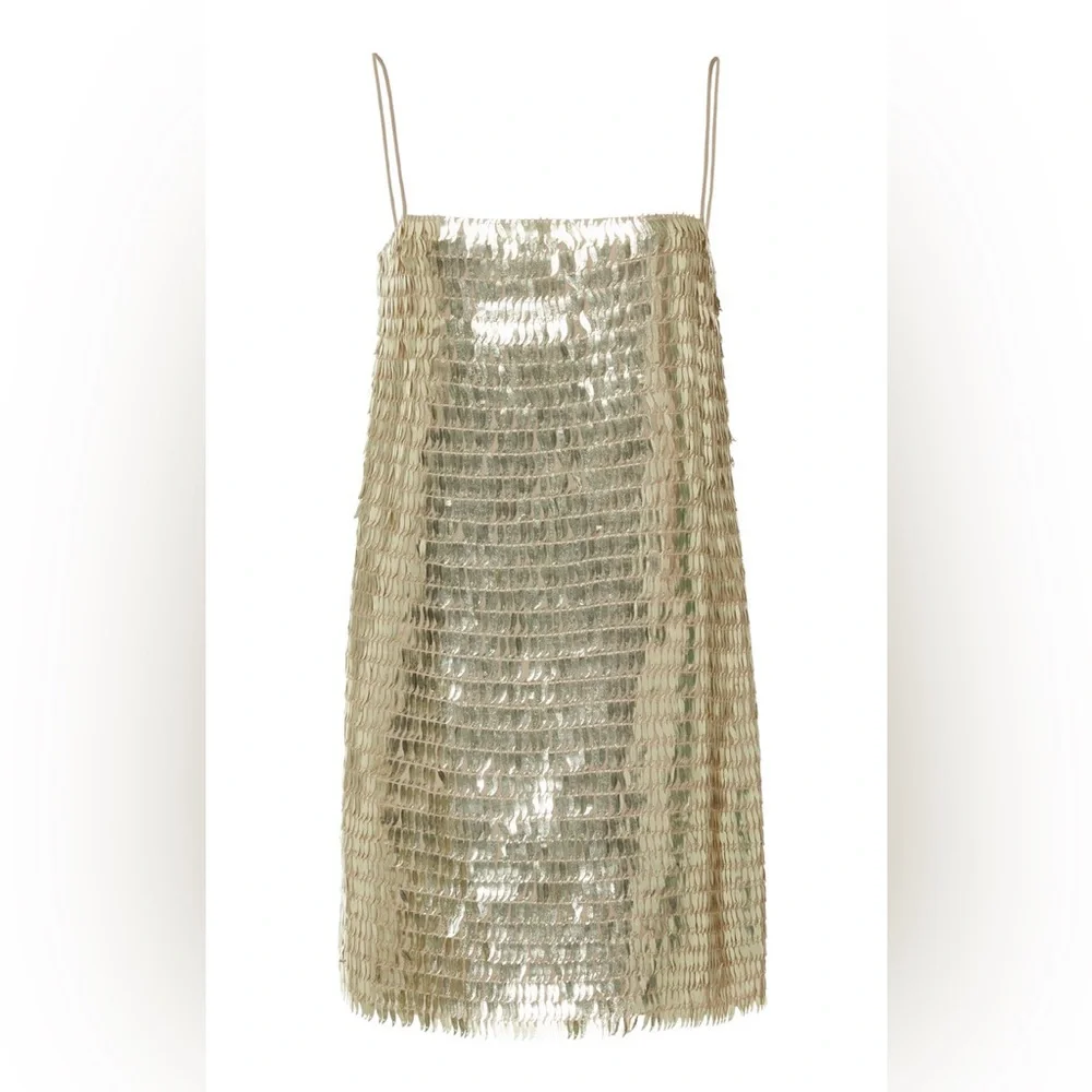 Zeynep Arcay gold sequin mini dress - Picture 3 of 7